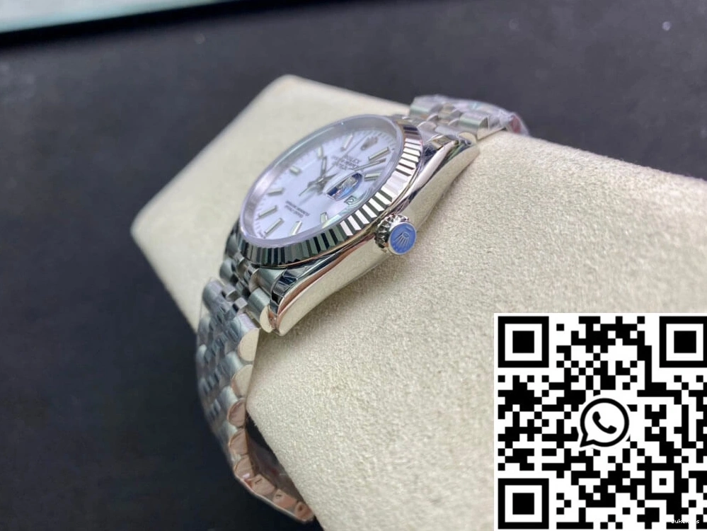 White Factory Rolex Stainless Dial Steel EW Datejust 36MM 1018